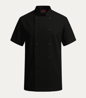 Chef Jacket-Black-XS